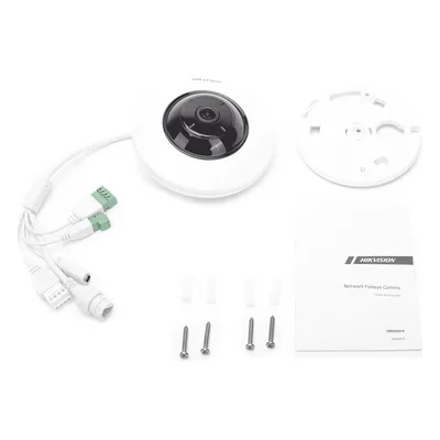 Mini Cámara Fisheye IP / 5 Megapixel / Panorámica 180°-360° / IR 8 m (26.2 ft) / Audio Integrado / PoE / Alarmas I/O