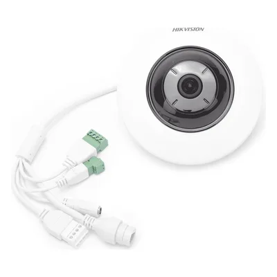 Mini Cámara Fisheye IP / 5 Megapixel / Panorámica 180°-360° / IR 8 m (26.2 ft) / Audio Integrado / PoE / Alarmas I/O