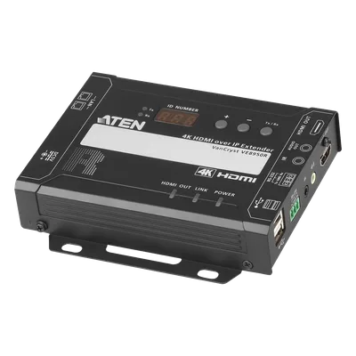 Receptor HDMI sobre IP / 4K @ 30Hz / 4:4:4 / EDID Expert / Control CLI Telnet/RS-232 / Punto a Punto o Multipunto