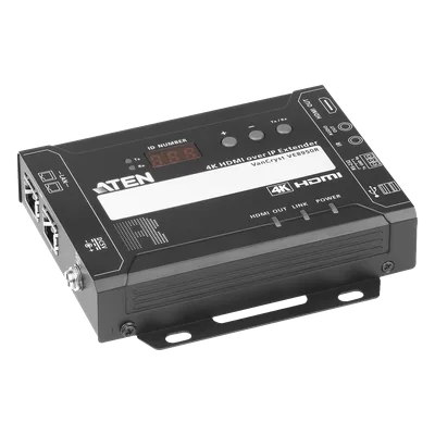Receptor HDMI sobre IP / 4K @ 30Hz / 4:4:4 / EDID Expert / Control CLI Telnet/RS-232 / Punto a Punto o Multipunto
