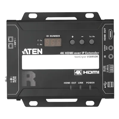 Receptor HDMI sobre IP / 4K @ 30Hz / 4:4:4 / EDID Expert / Control CLI Telnet/RS-232 / Punto a Punto o Multipunto