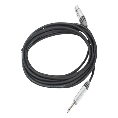 Cable de Audio / XLR 3 Polos Hembra a Plug 1/4 in Mono / Longitud 5 m (16.4 ft) / Conectores Seetronic Serie M / Blindado
