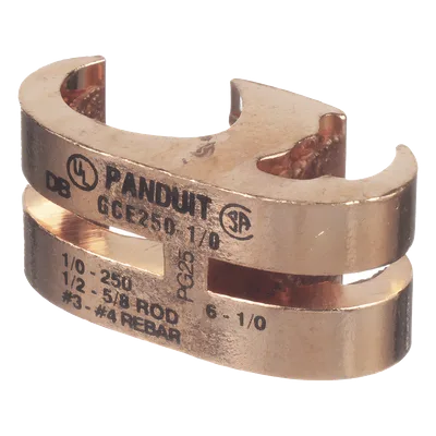 Conector de Conexión a Tierra tipo E / Cobre 6 AWG SOL a 1/0 AWG STR (16–50 mm²) / Diseño Multiconductor / UL467 y CSA / IEEE 837-2002