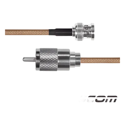 Cable Coaxial Jumper / BNC Macho a UHF Macho / RG142/U / 60 cm (1.97 ft)