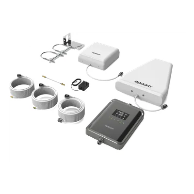 Amplificador Celular Pentabanda / 2G 3G 4G 5G / 700-2600 MHz / 70 dB / 300 m² (3,229 ft²) a 600 m² (6,458 ft²) / VoLTE
