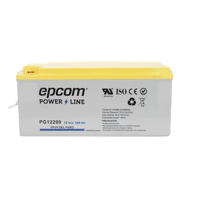 Batería GEL OPzV / 12 Vcc / 200 Ah / Ciclo Profundo / Descarga 500 A / 20 Años Flotación