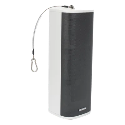 Bocina IP Columna / 60 Watts / Exterior IP66 / Almacenamiento 4 GB / 2 Entradas de Alarma / Audio Bidireccional