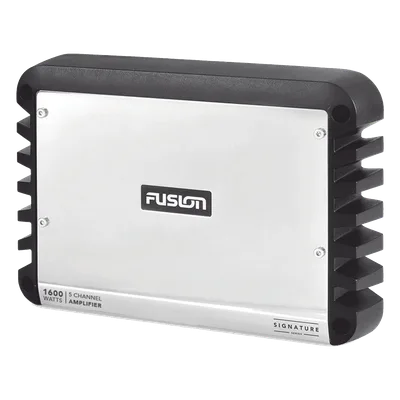 Amplificador náutico / 5 canales / 1600 W pico / Clase D / 4 altavoces + 1 subwoofer / 11.81' x 8.27' x 1.97'