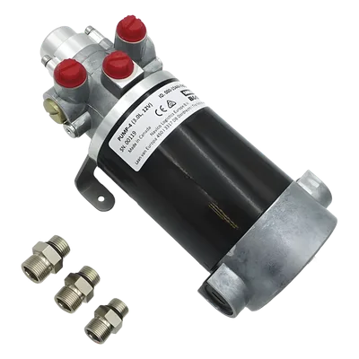 Bomba Hidráulica de Engranajes / 12 V CC / Reversible / Caudal 3.0 L/min / Desplazamiento 290-960 cc / Conexiones ORB / Embarcaciones hasta 21 m (70 ft)