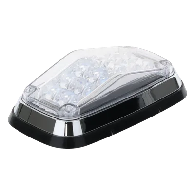 Luz de Advertencia LED / 8 x 4 in / 12 LEDs / 11 Patrones de Destello / IP67 / 12-30 VDC / SAE J595 J845