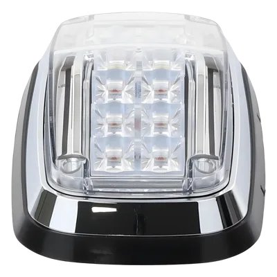 Luz de Advertencia LED / 8 x 4 in / 12 LEDs / 11 Patrones de Destello / IP67 / 12-30 VDC / SAE J595 J845