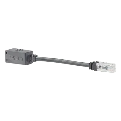 Adaptador de seguridad anti-desconexión / Cat 6A UTP / CM / 20.3 cm (8 pies) / Jack a Plug