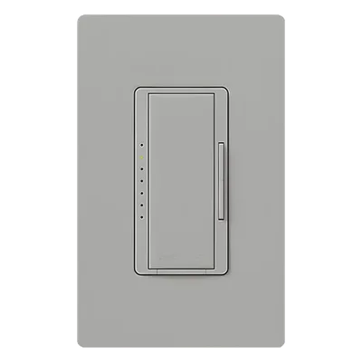 Atenuador de Pared Inalámbrico / 250 W LED/CFL / 500 W Incandescente / Neutro Opcional con RTISS / FASS / Radiofrecuencia 431-437 MHz / Alcance 9 m (29.5 ft) / Control Multiubicación