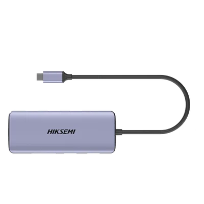 Hub USB-C 8 en 1 / HDMI 4K@30Hz / 3x USB 3.0 5 Gbps / Lector SD + Micro SD / PD 100W / Aluminio 112 mm (4.4 in)