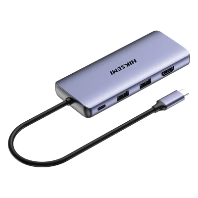 Hub USB-C 11 en 1 / HDMI 4K + VGA / 4 Puertos USB / RJ45 Gigabit / PD 100W / Lector SD y Micro SD / Aluminio