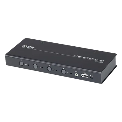 Switch KM USB / 4 Puertos / Boundless Switching / RS-232 / HDMI / Audio / Control de 4 a 8 Computadoras