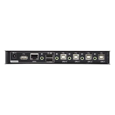 Switch KM USB / 4 Puertos / Boundless Switching / RS-232 / HDMI / Audio / Control de 4 a 8 Computadoras