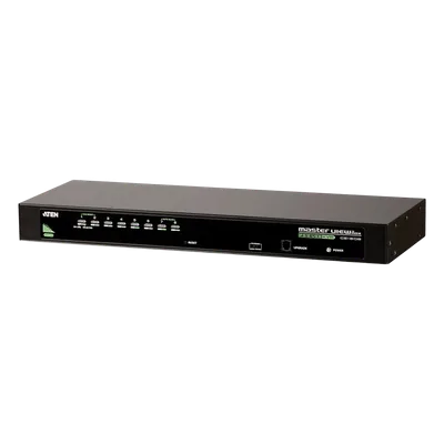 Conmutador KVM VGA de 8 puertos / Control de 64 computadoras / Resolución 2048x1536 / USB-PS/2 / Montaje Rack 19" / 1U