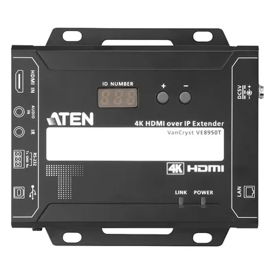 Transmisor Video sobre IP HDMI / 4K Ultra HD 4096x2160 @ 30Hz / Compresión Lossless / Latencia Ultra Baja / PoE 802.3af / Video Wall 8x8 / RS-232 e IR / Daisy Chain