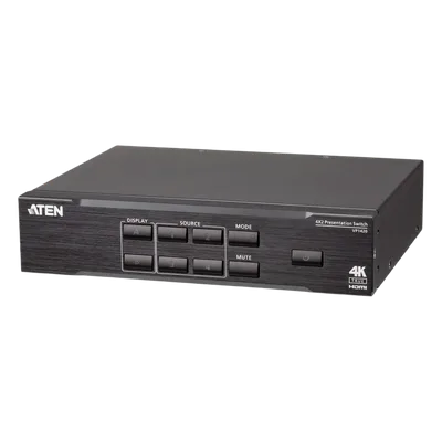 Matrix Switch de Presentación 4x2 / True 4K / Escalador Integrado / HDMI 5m 16ft / HDR / HDCP 2.2