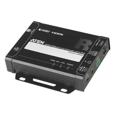 Receptor HDMI HDBaseT-Lite con PoH / 4K a 35 m (115 ft) Cat 5e/6 / 40 m (131 ft) Cat 6a / 1080p a 60 m (197 ft) Cat 5e/6 / 70 m (230 ft) Cat 6a / HDBaseT Clase B / PoH PD