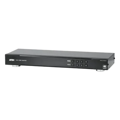 Conmutador Matricial HDMI / 4x4 / 4K UHD y DCI / 10.2 Gbps / RS-232 e IR / 5m entrada 16ft salida