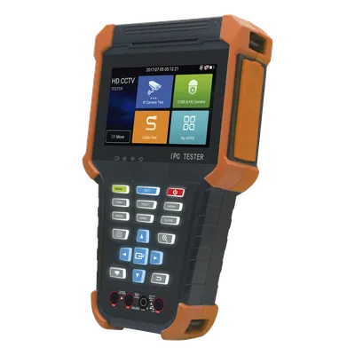 Tester de Video Profesional / Pantalla Táctil IPS 4" / 4K / H.265/H.264 / PoE 48V / Wi-Fi / Multímetro Digital / TDR RJ45 / Batería 4000 mAh