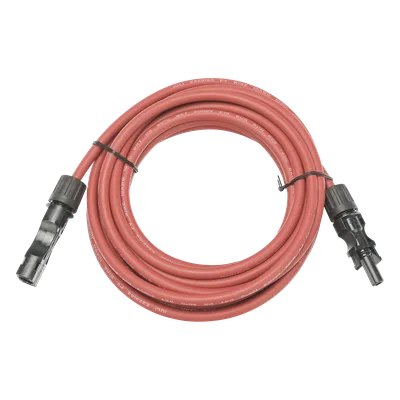 Cable Fotovoltaico / 2.5 m (8.2 ft) / 10 AWG / MC4-M Ambos Extremos / Rojo