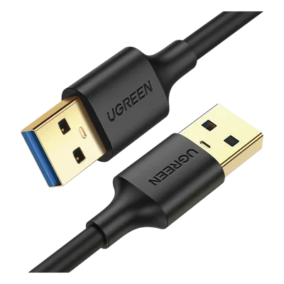 Cable USB-A 3.0 / Macho a Macho / 5 Gbps / 3 m (9.8 ft) / Blindaje Múltiple / Níquel Resistente / 2A / Compatible USB 2.0 y 1.1