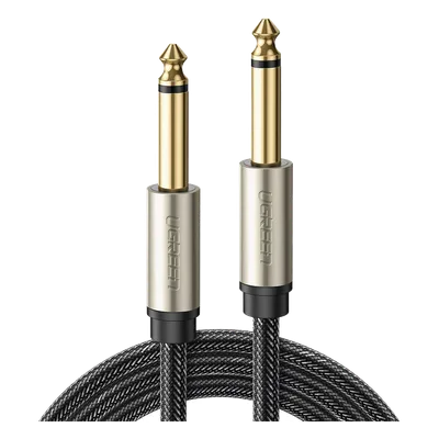 Cable de Audio Mono / 6.35 mm (1/4") Macho a Macho / 10 m (32.8 ft) / Núcleo de Cobre / Triple Blindaje / Nylon Trenzado