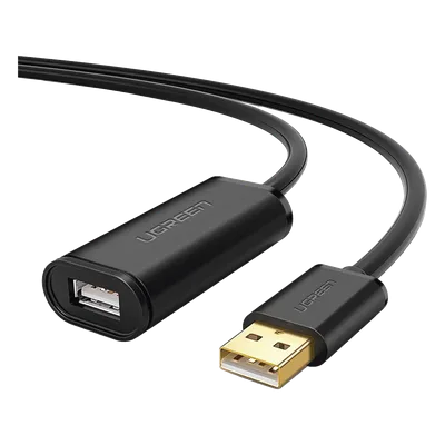 Cable de Extensión Activo USB 2.0 / 30 m (98.4 ft) / Macho-Hembra / Amplificador FE1.1S / 480 Mbps / Blindaje Triple