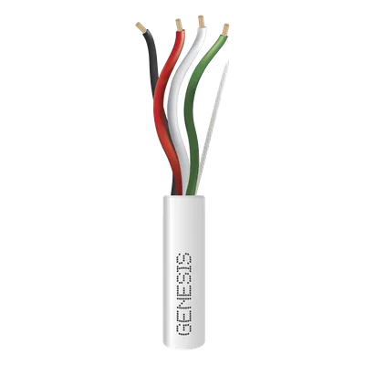 Cable para Alarma / 4x18 AWG / Riser / 305 m (1000 ft) / UL 1666 / FT4 / Blanco