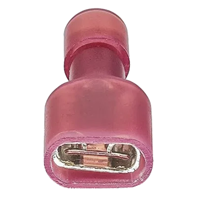 Terminal hembra aislada completa / Baterías con terminal macho F1 / para cables 22-16 AWG / Paquete de 25 piezas