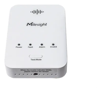 Sensor Detector de Fugas de Gas LoRaWAN / Alarma 85 dB / Salida de Relé y Válvula Solenoide / 800 Registros