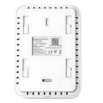 Sensor Detector de Fugas de Gas LoRaWAN / Alarma 85 dB / Salida de Relé y Válvula Solenoide / 800 Registros