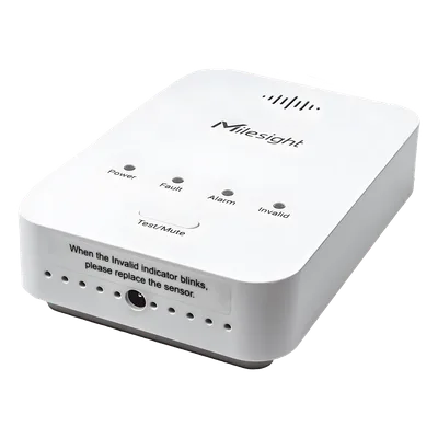 Sensor Detector de Fugas de Gas LoRaWAN / Alarma 85 dB / Salida de Relé y Válvula Solenoide / 800 Registros