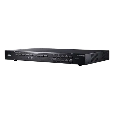 Switch Matricial / 7x3 / 4K@60Hz / HDBaseT 60m / 196.85 pies / Escalador de Video / Mezclador de Audio / Streaming