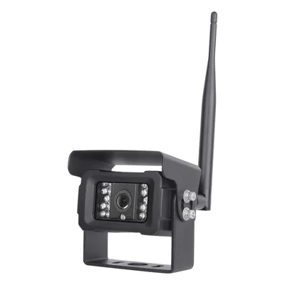 Sistema de Cámara de Reversa Inalámbrico / Monitor Táctil 7" 1024x600 / Transmisión 2.4 GHz / Alcance 200 m (656.2 ft) / IP69K / 12-24 VDC