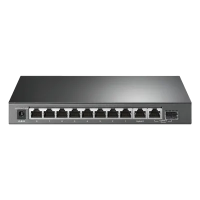 Switch PoE+ No Administrable de Escritorio / 10 Puertos / 8 Puertos PoE+ 802.3af/at / Presupuesto 123 W / Alcance Extendido 250 m (820 pies) / Rendimiento 20 Gbps