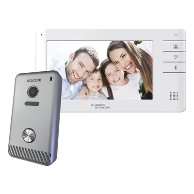 Kit de Videoportero / Monitor 7" Color / 2 Frentes de Calle / 4 Monitores Simultáneos / 0.1 Lux