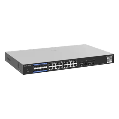 OLT Switch Híbrido Capa 3 / 8 PON 1G / 16 Ethernet 1G / 4 SFP+ 10G / 256 ONUs / 1U Rack / 17.32 x 10.24 x 1.72 in