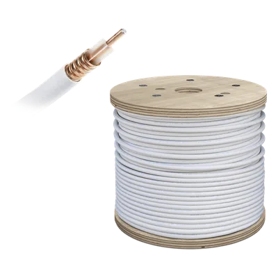 Cable Coaxial Plenum / 1/2 pulgada / 50 Ohm / 152.4 m (500 pies) / Baja pérdida / CMP UL 444
