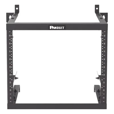 Rack de Montaje en Pared / 19in / Profundidad Ajustable 18-25 in / 9 UR / Rieles Roscados #12-24 / Acero con Recubrimiento en Polvo