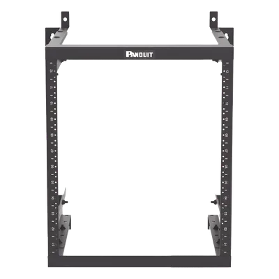 Rack de Montaje en Pared / 19in / Profundidad Ajustable 18-21.5-25in / 12 UR / Rieles Roscados #12-24 Numerados / Acero con Recubrimiento en Polvo