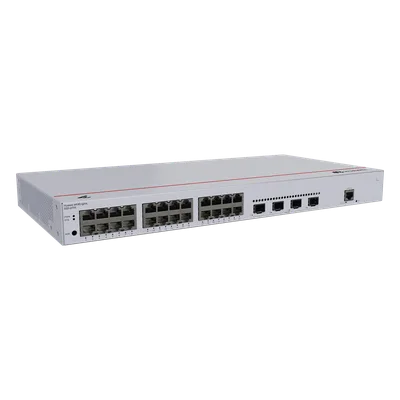 Switch Administrable Capa 2 / 24 Puertos Gigabit / 4 Uplink 10GE SFP+ / Capacidad 128 Gbps / Diseño 1U Rack