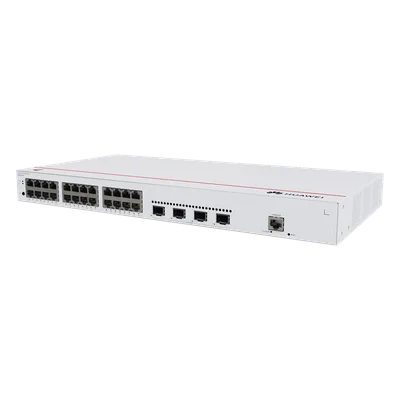 Switch Administrable Capa 2 / 24 Puertos Gigabit / 4 Uplink 10GE SFP+ / Capacidad 128 Gbps / Diseño 1U Rack