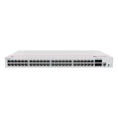Switch PoE Administrable / 48 Puertos Gigabit / 4 Puertos 10GE SFP+ / PoE Perpetuo 380W / 176 Gbps / Capa 2