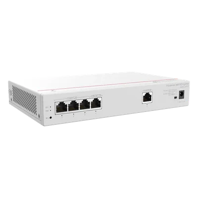 Router Multi-Servicio / 1 Puerto GE WAN / 4 Puertos GE LAN PoE+ / 802.3af/at 50 W / Switching 8 Gbps / Controlador 32 APs / 150 Clientes / Gestión Nube Gratuita