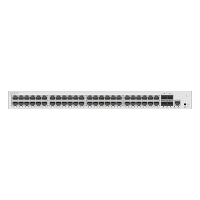 Switch Capa 3 Administrable / 48 Puertos Gigabit PoE / 4 SFP Uplink / 104 Gbps / PoE Perpetuo 380W / iStack