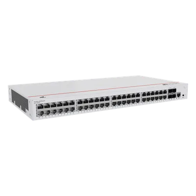 Switch Capa 3 Administrable / 48 Puertos Gigabit PoE / 4 SFP Uplink / 104 Gbps / PoE Perpetuo 380W / iStack